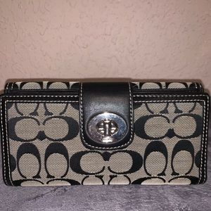 Coach wallet and checkbook cover